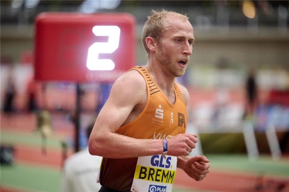 Florian Bremm war über 3.000 Meter Schnellster der deutschen Elite.Bernd Thissen/dpa