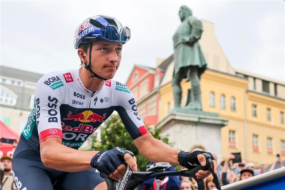 Florian Lipowitz war der umjubelte Star bei der Deutschland Tour.Jan Woitas/dpa