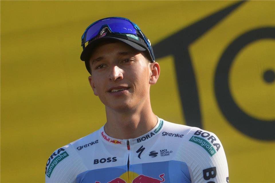 Florian Lipowitz wurde im Vorjahr Dritter bei der Tour. (Archivbild)Thibault Camus/AP/dpa