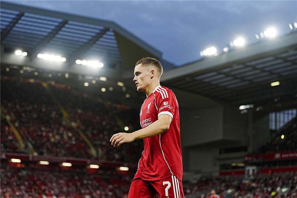 Florian Wirtz ist der neue Hoffnungsträger in Liverpool.Peter Byrne/PA Wire/dpa