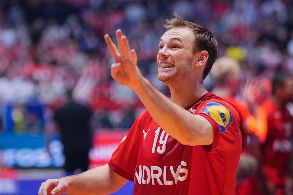 Folgt nächstes Jahr die vierte Auszeichnung für Mathias Gidsel? (Archivbild)Soeren Stache/dpa