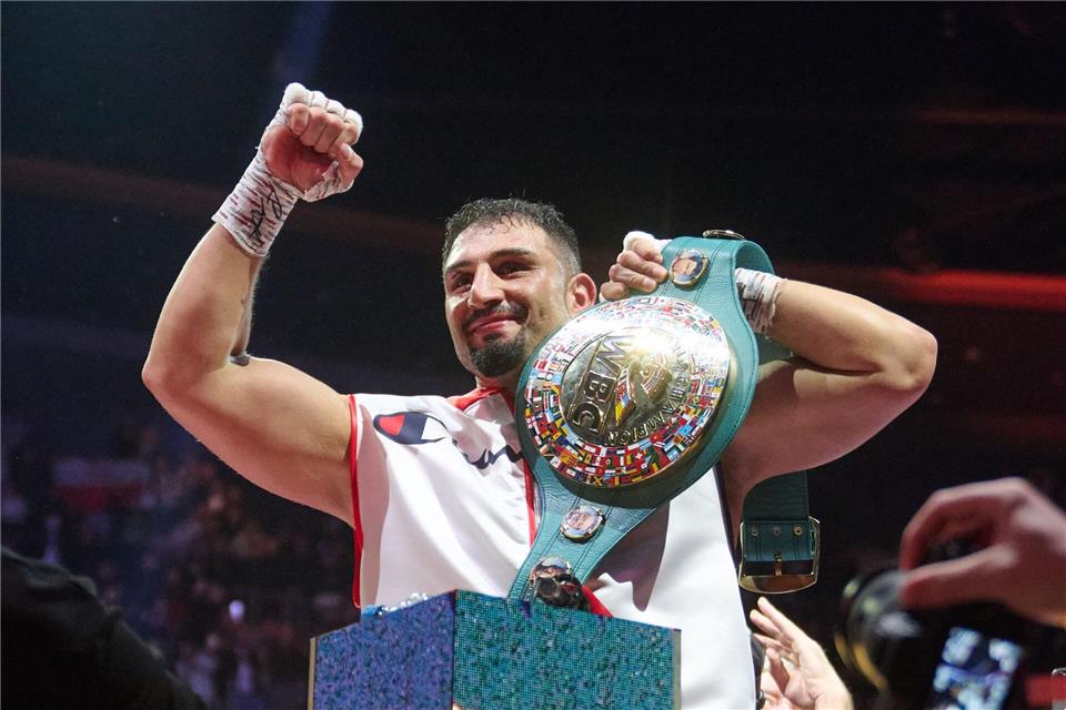 Fordert Champion Usyk heraus: Interims-Weltmeister Agit Kabayel. (Archivbild)Bernd Thissen/dpa