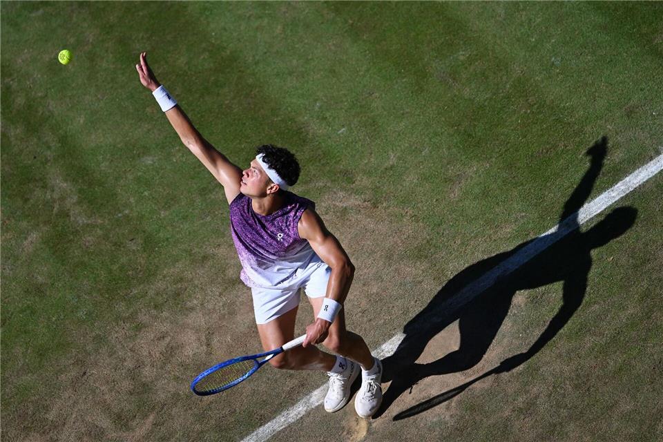 Fordert Taylor Fritz im Finale: Ben Shelton.Marijan Murat/dpa