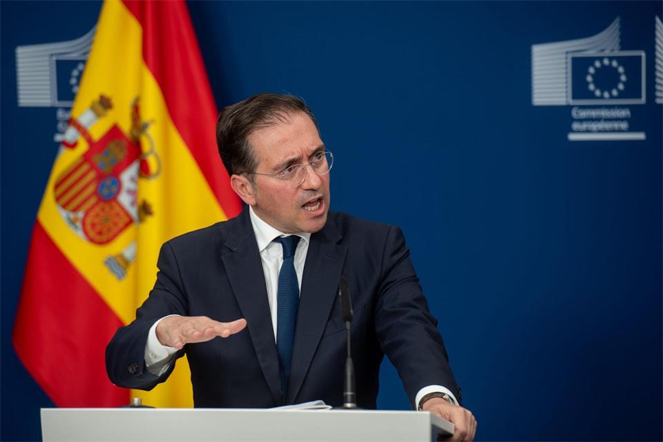 Fordert noch mehr EU-Unterstützung: Spaniens Außenminister José Manuel Albares. (Archivbild)Belga/EUROPA PRESS/dpa