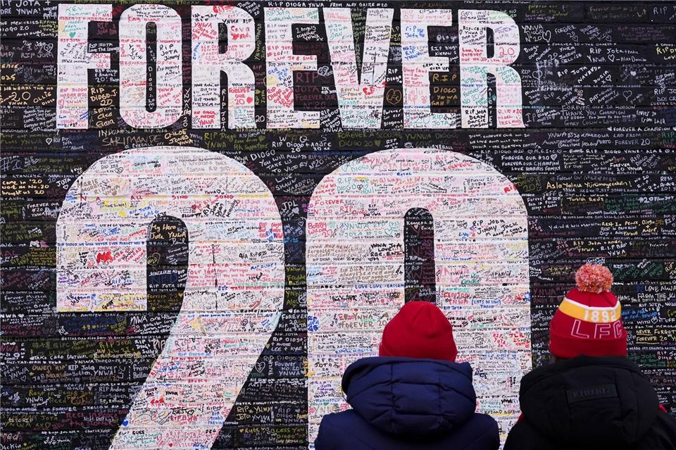 „Forever 20“: Liverpools Ex-Stürmer Diogo Jota starb im Sommer bei einem Autounfall.Peter Byrne/PA Wire/dpa