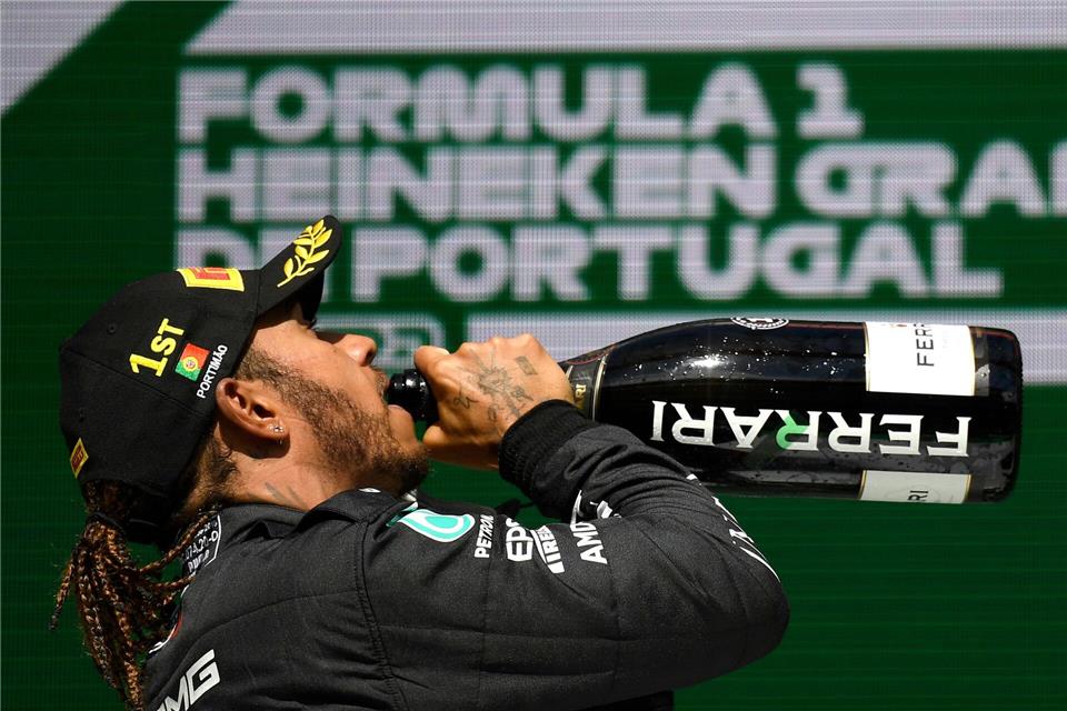 Formel 1 zurück in Portugal: Die ersten beiden Rennen in Portimao gewann Lewis Hamilton. (Archivbild)Gabriel Bouys/Pool AFP/dpa