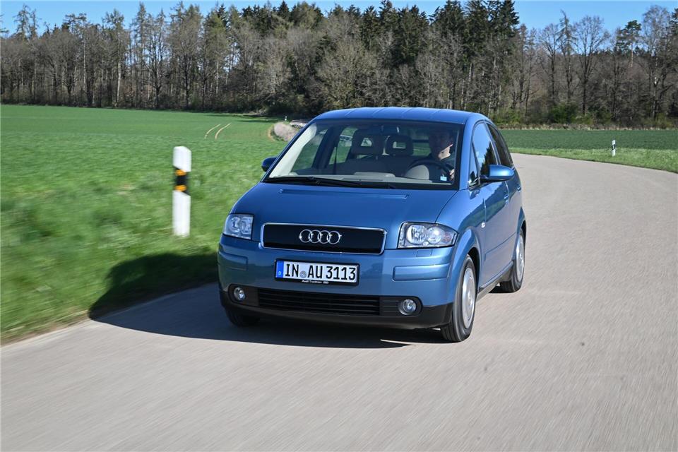 Formvollendet: Vielen gilt der Audi A2 als Designikone.Audi AG/dpa-tmn
