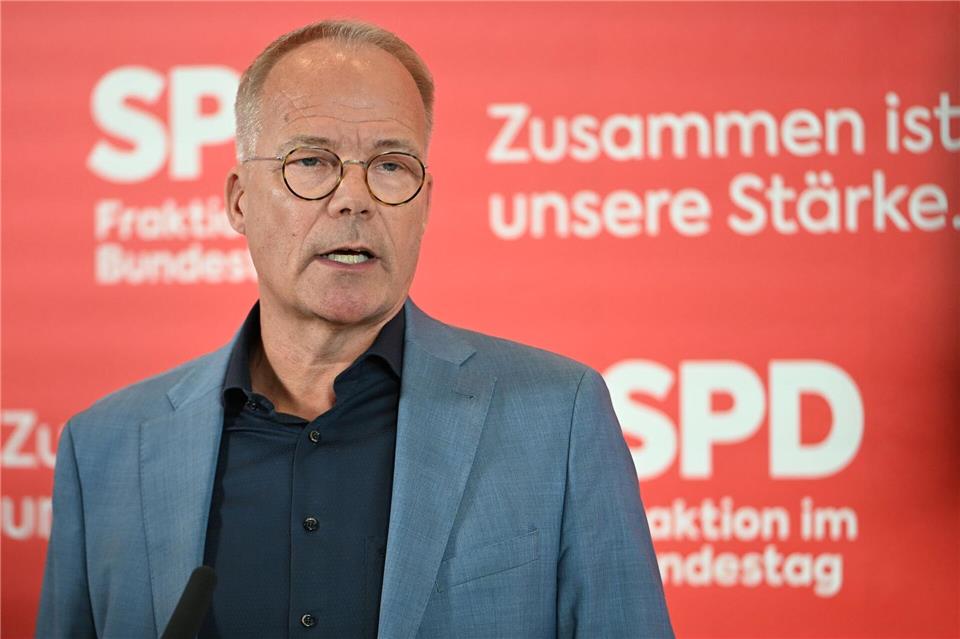 Fraktionschef Miersch sieht die SPD gut aufgestellt. (Archivbild)Markus Lenhardt/dpa
