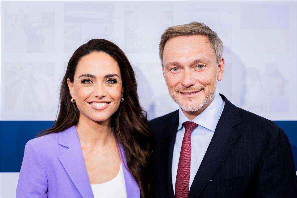 Franca Lehfeldt und Christian Lindner sind Eltern geworden. (Archivbild)Christoph Soeder/dpa