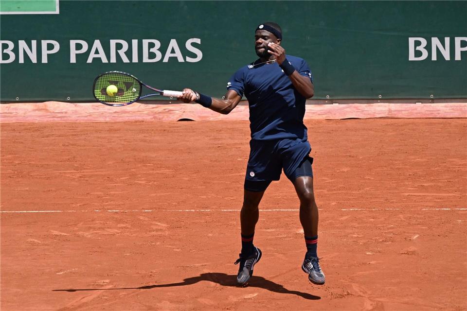 Frances Tiafoe suchte via Social Media nach seinem Schläger.Emma Da Silva/AP/dpa