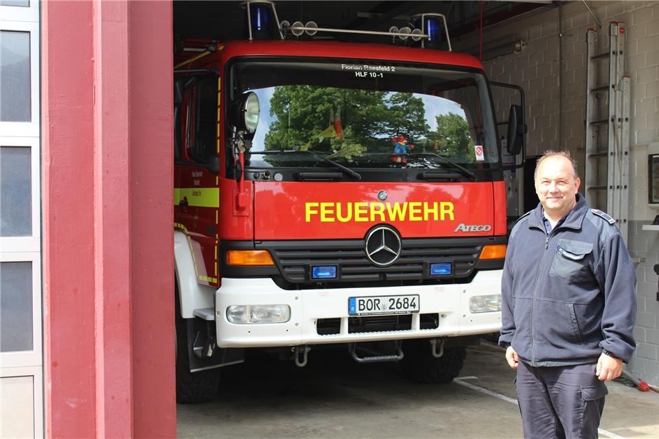 Frank Prochnow ist neuer Zugführer der Erler Feuerwehr. Viel Arbeit ist mit dieser Leitungsfunktion verbunden.