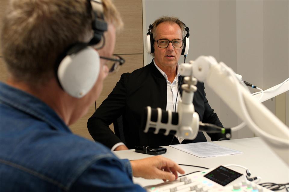 Frank Richter (CDU) im Gespräch mit BZ-Redakteur Sven Kauffelt.