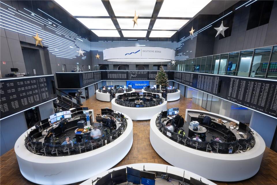 Frankfurter Börse: Verglichen mit den US-Techkonzernen sind deutsche Unternehmen Zwerge. (Archivbild)Boris Roessler/dpa