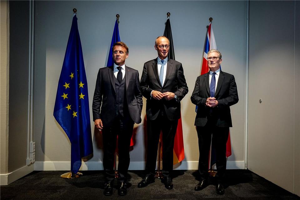 Frankreich, Deutschland und Großbritannien waren als E3 bei den Ukraine-Verhandlungen zuletzt nur an der Seitenlinie.Kay Nietfeld/dpa