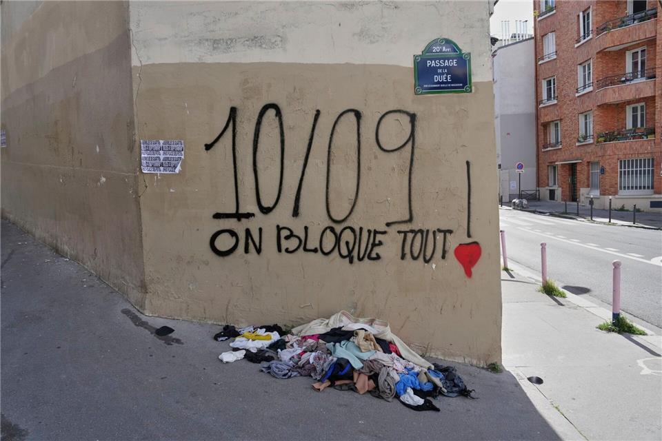 Frankreich erwartet eine Protestwelle.Aurelien Morissard/AP/dpa
