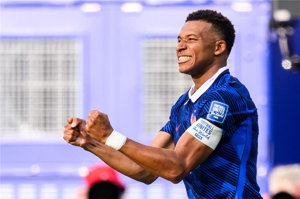 Frankreich mit Starspieler Kylian Mbappé ist einer der Favoriten.Tom Weller/dpa