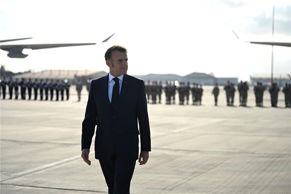 Frankreichs Präsident Emmanuel Macron hat ein Treffen der G7-Staaten mit Russland vorgeschlagen. (Archivfoto)Philippe Magoni/Pool AP/AP/dpa
