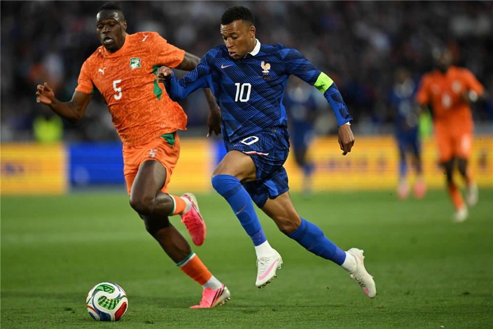 Frankreichs Superstar Kylian Mbappé blieb gegen die Elfenbeinküste ohne Torerfolg.Loic Venance/AFP/dpa