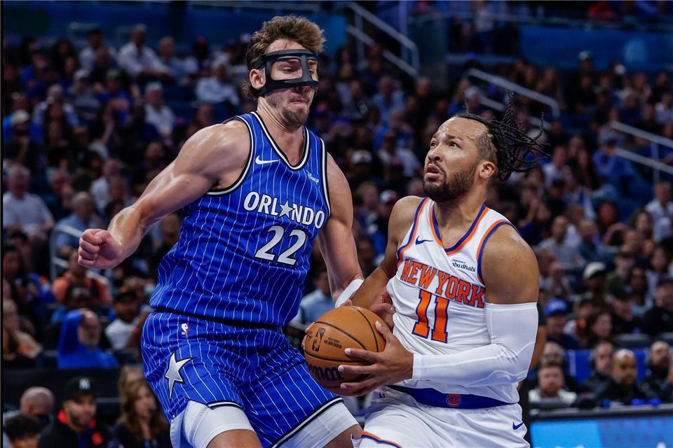 Franz Wagner gelang mit Orlando gegen New York der dritte Sieg in Serie.Kevin Kolczynski/AP/dpa