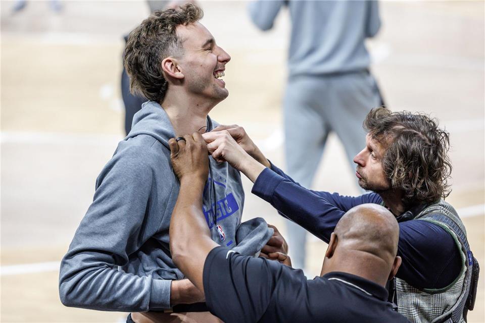 Franz Wagner hofft auf einen Einsatz in seiner Geburtsstadt. Andreas Gora/dpa