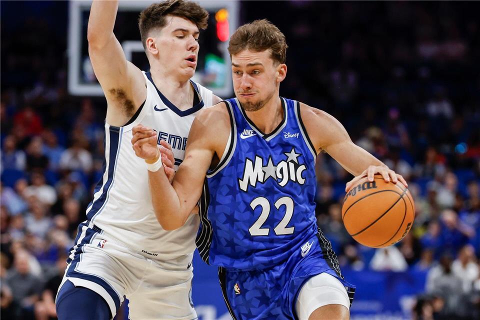 Franz Wagner kann der neue Star in der NBA werden.Kevin Kolczynski/AP/dpa