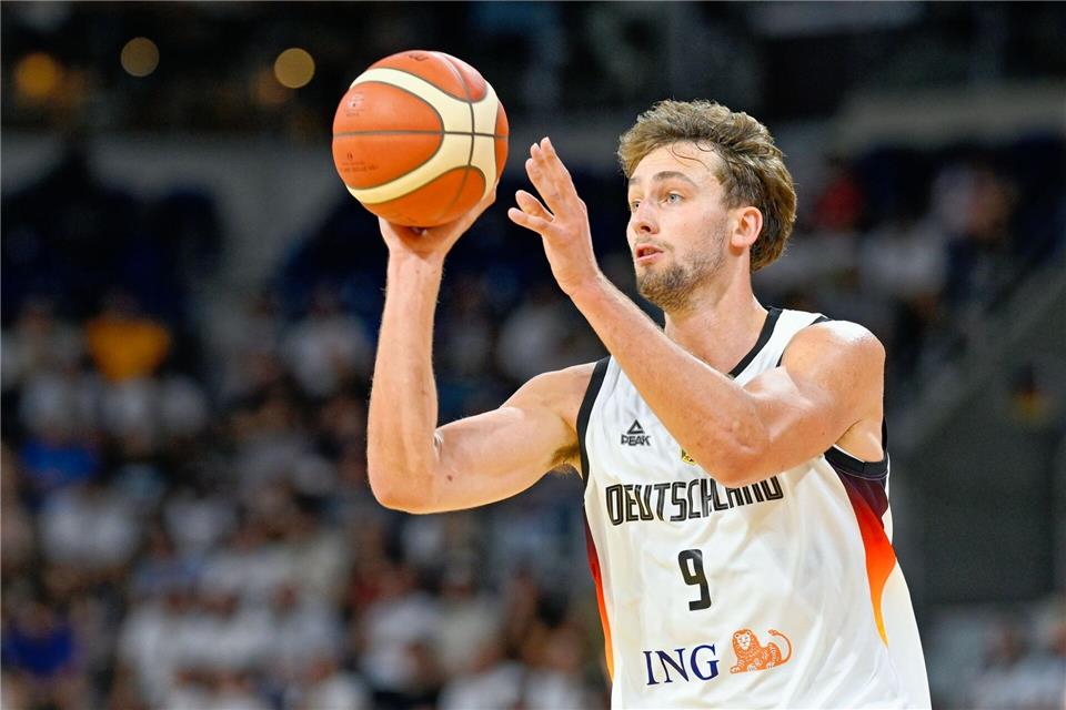 Franz Wagner und die deutschen Basketballer haben auch den zweiten EM-Test gewonnen.Uwe Anspach/dpa