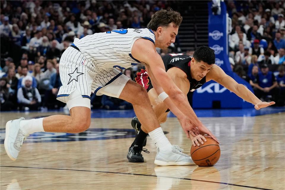Franz Wagner war mit 24 Punkten Topscorer bei Orlando.John Raoux/AP/dpa
