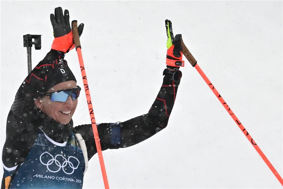 Franziska Preuß hat nach den Winterspielen ihre Karriere beendet. (Archivbild)Hendrik Schmidt/dpa