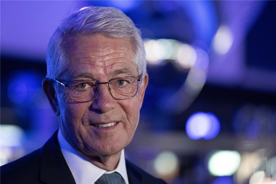 Fraport-Chef Schulte eröffnet das dritte Terminal des Frankfurter Flughafens. Boris Roessler/dpa