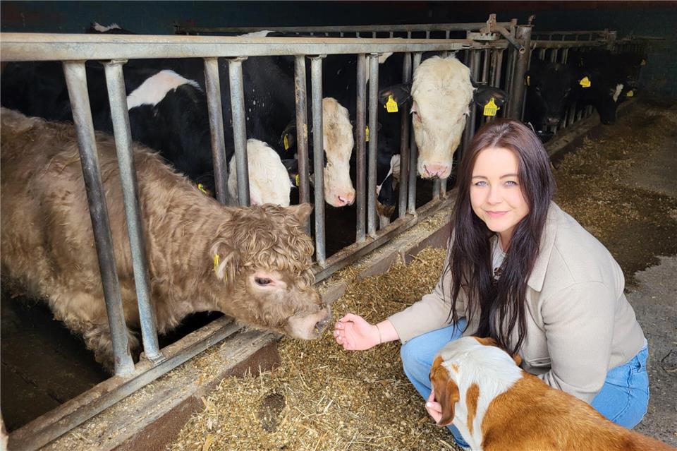 Frauen in der Landwirtschaft: Lara Schmäing arbeitet als Viehhändlerin im Betrieb ihrer Familie.
