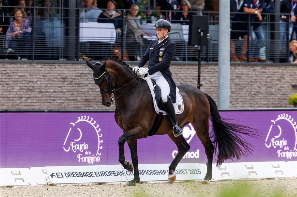 Frederic Wandres auf seinem Pferd Bluetooth.Lafrentz Stefan/Sportfotos Lafrentz/dpa