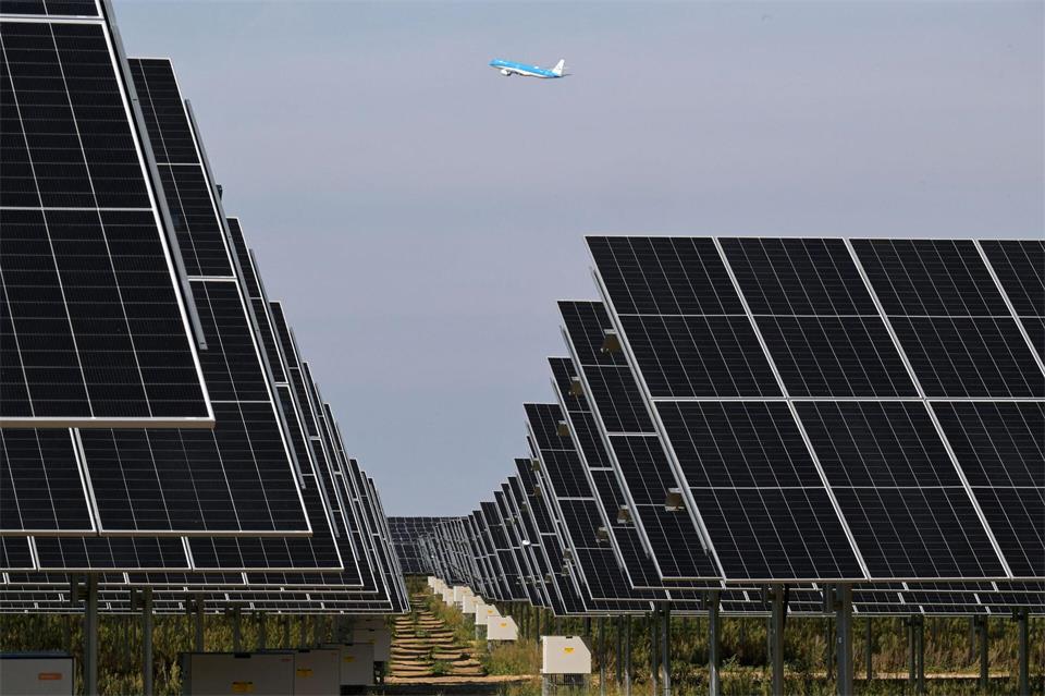 Freiflächen-Photovoltaikanlagen gelten als die günstigste Art der Stromproduktion. (Archivbild)Michael Bahlo/dpa