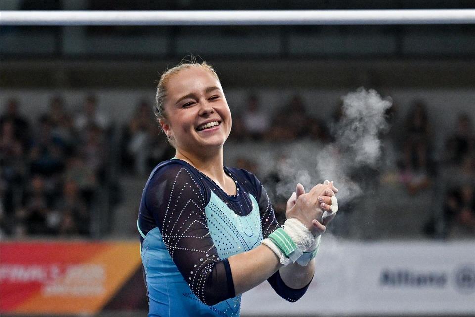 Freude und Erleichterung nach der Goldübung.Hendrik Schmidt/dpa