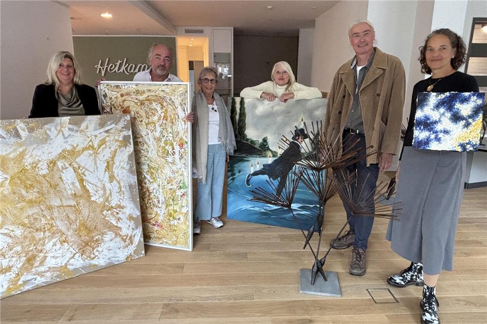 Freuen sich auf die Ausstellung (v. l.): Maria Kowalsky, Martin Cornelis Schmidt, Luzie Hetkamp, Michaela Wetter, Ulrich Kuhlmann und Jill Kuhlmann.