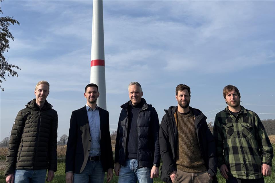 Freuen sich über den Abschluss des Projekts (v. l.): Dirk Schartenbeck, Thomas Abels, Kai Brüggendick, David Droste und Marius Droste.