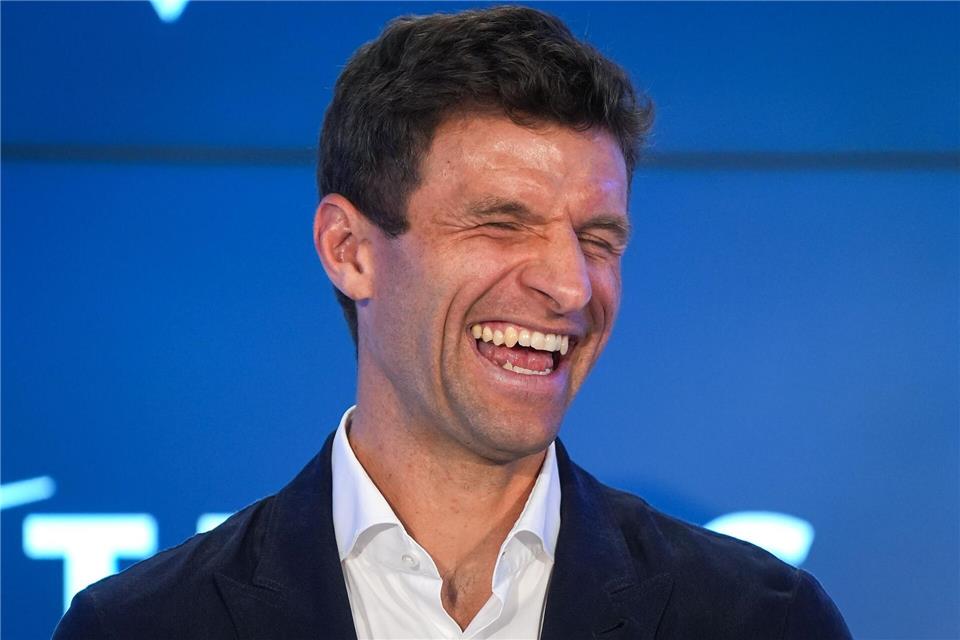 Freut sich auf neue Herausforderungen: Der neue Spieler der Vancouver Whitecaps, Thomas Müller, lacht während einer Pressekonferenz.Darryl Dyck/Canadian Press via ZUMA Press/dpa