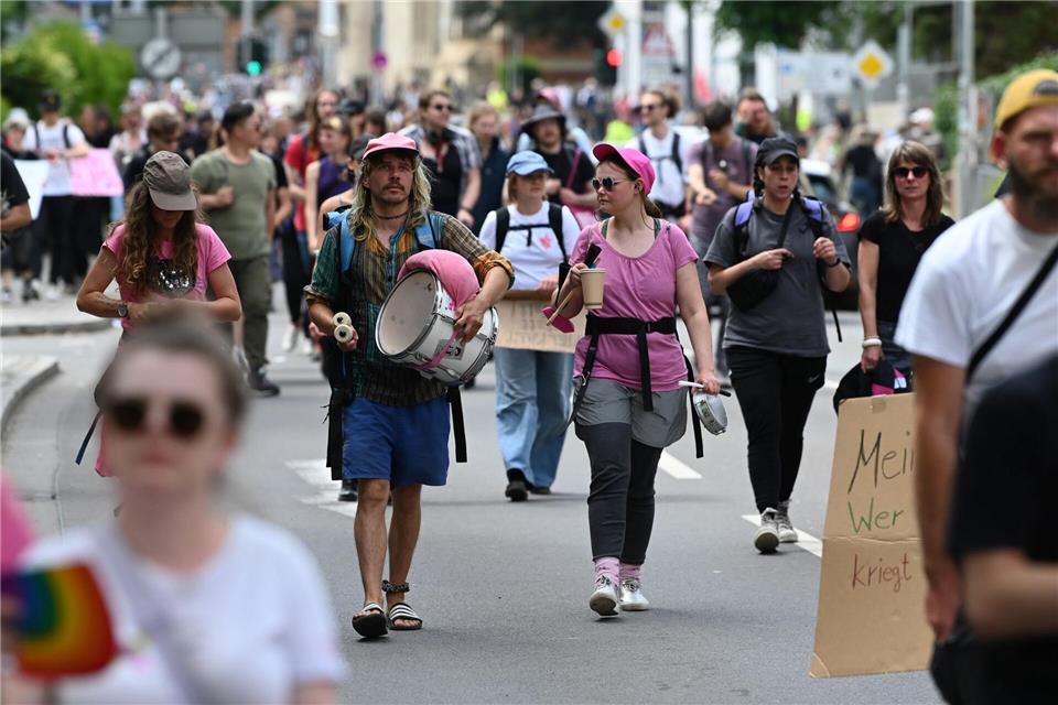 Friedlicher Protest in Erfurt Heiko Rebsch/dpa