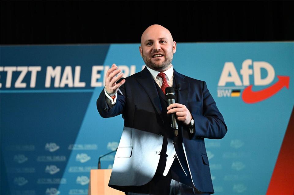 Frohnmaier streckt der CDU die Hand aus.Bernd Weißbrod/dpa