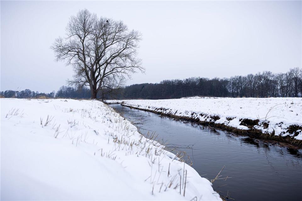 Frost und viel Wind: Das ungemütliche Winterwetter bleibt auch in der kommenden Woche bestehen.Moritz Frankenberg/dpa