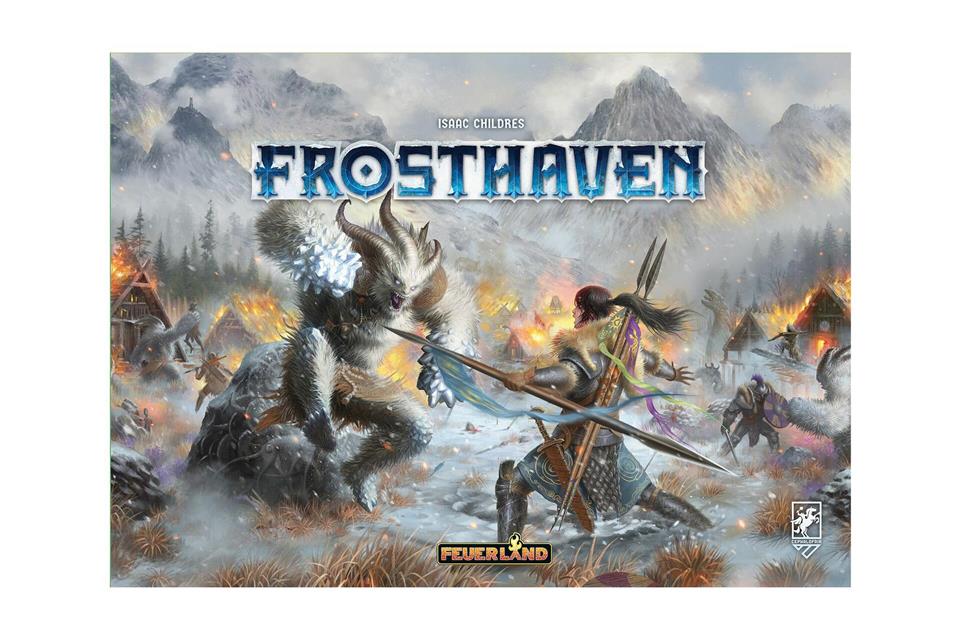 „Frosthaven“ kommt in einer 16-Kilo-Schachtel auf den Spieltisch.Feuerland Spiele/dpa-tmn