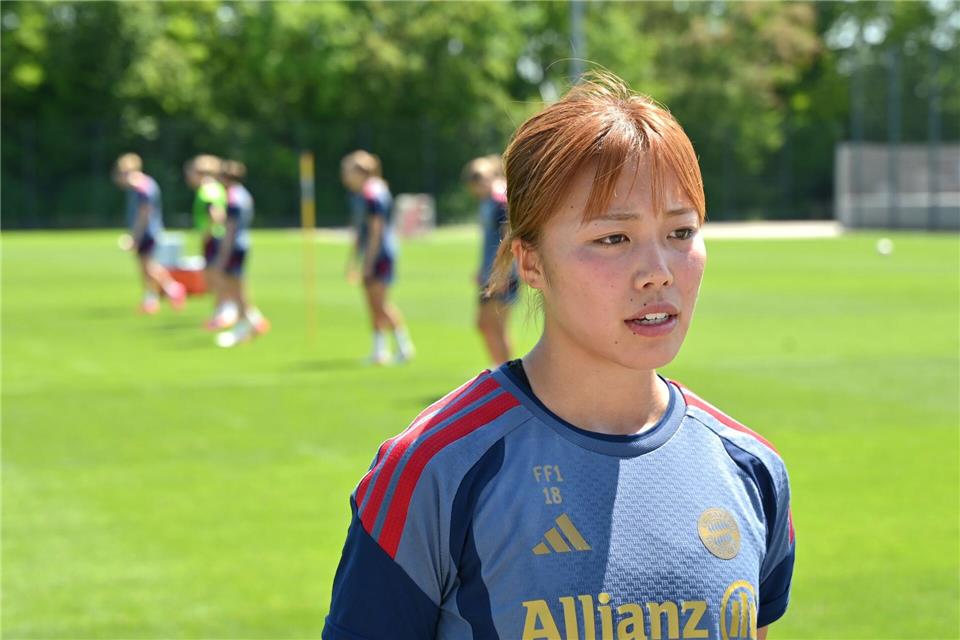 Früher Fokus auf Fußball: Momoko Tanikawa.Florian Diettrich/dpa