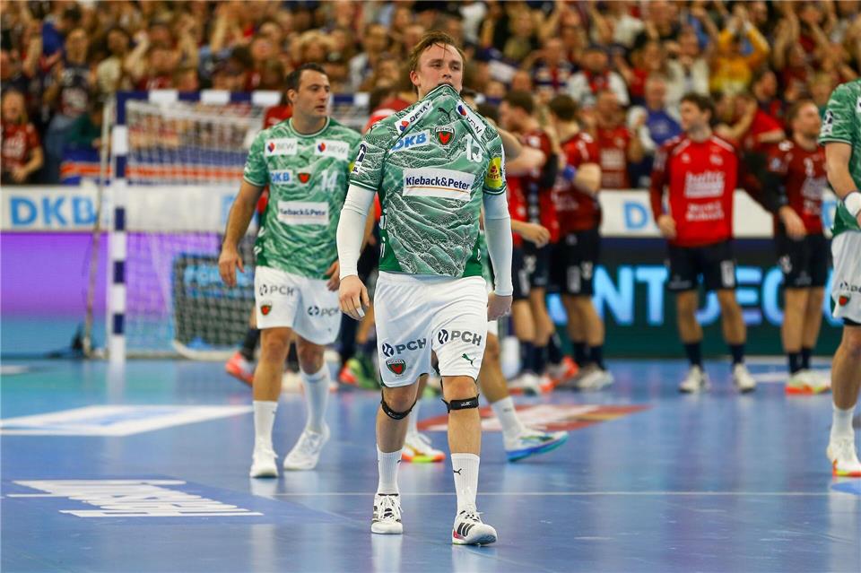 Frust bei Füchse-Spielmacher Tobias Gröndahl. Michael Hundt/dpa