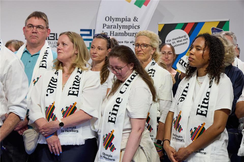 Frust bei Olympia-Befürwortern nach dem Referendum in Hamburg.Georg Wendt/dpa