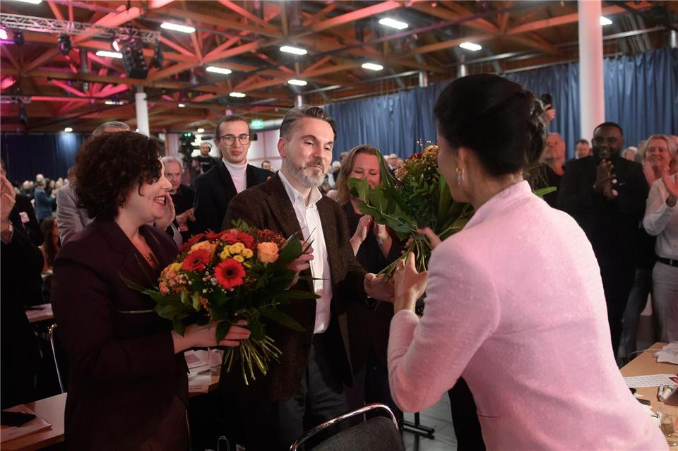 Führungswechsel beim BSW: Wagenknecht hat die Spitze abgegeben, Fabio De Masi und Amira Mohamed Ali übernehmen im Duo.Klaus-Dietmar Gabbert/dpa