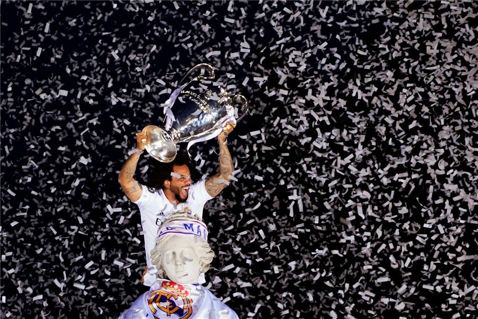 Fünfmal gewann Marcelo mit Real Madrid die Champions League.Andrea Comas/AP/dpa