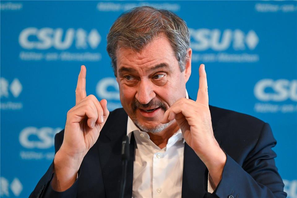 Für CSU-Chef Söder steht die SPD nach der Wahl-Pleite in Rheinland-Pfalz an einem schwierigen Punkt. Sven Hoppe/dpa