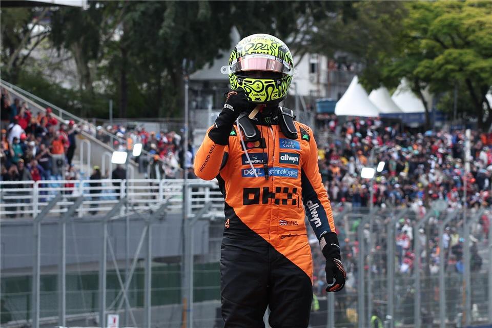 Für Lando Norris ist der WM-Titel ganz nah.Ettore Chiereguini/AP/dpa