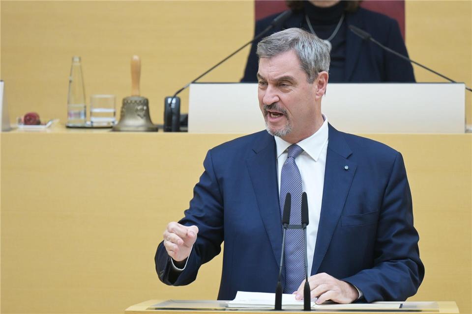 Für Markus Söder stellt der vorgelegte Plan des Doppelhaushalts die richtigen Weichen für die Zukunft. Malin Wunderlich/dpa