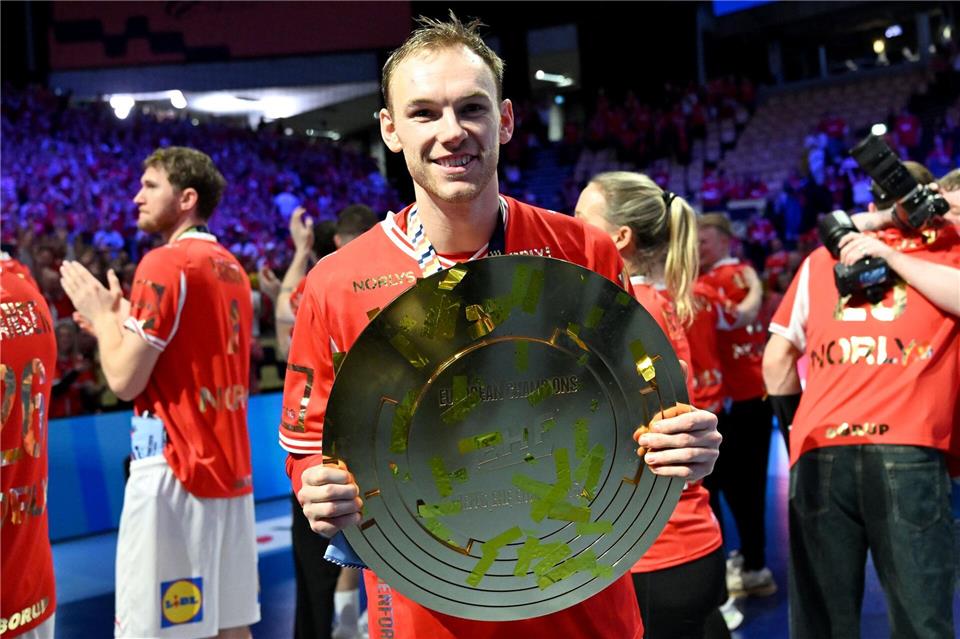 Für Mathias Gidsel ist Deutschland inzwischen der stärkste Gegner. Sina Schuldt/dpa