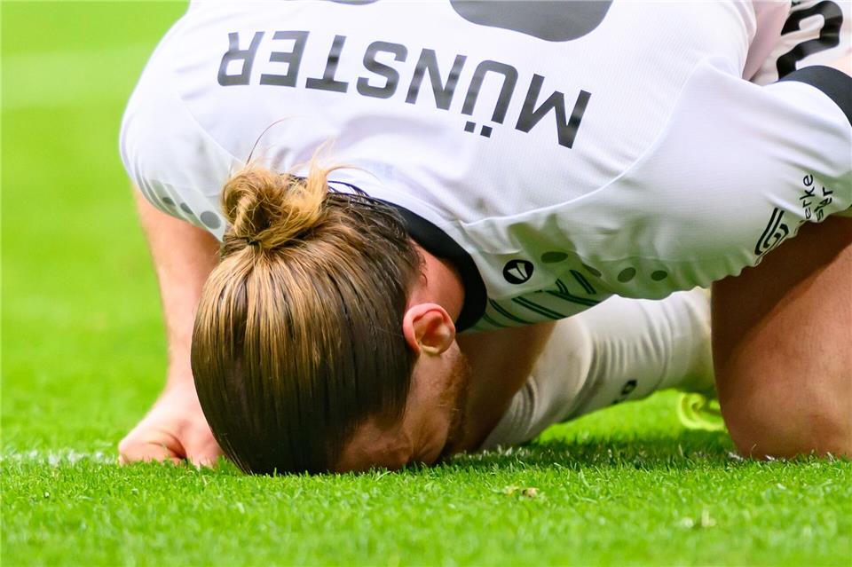 Für Preußen Münster lief es zuletzt gar nicht mehr.Robert Michael/dpa